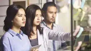 Image d'employés en chine, formation en chinois